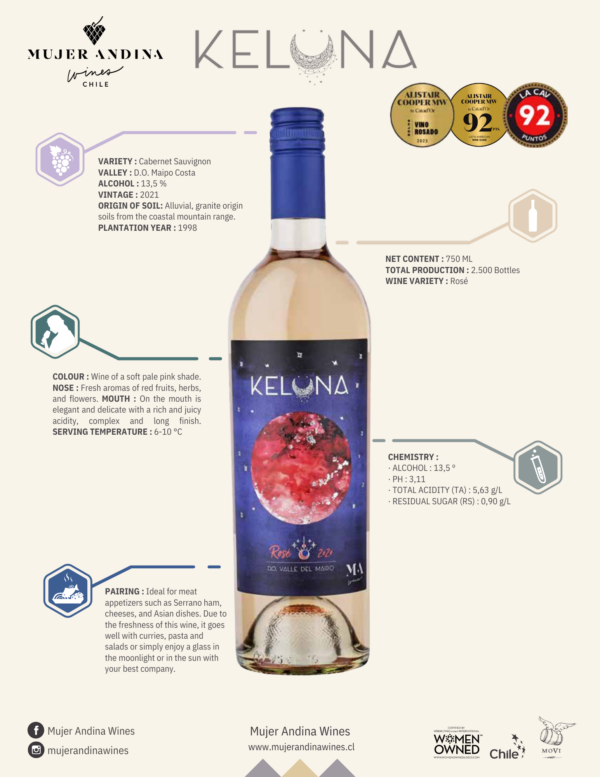 Pack Navidad - Espumante Livianita y Vino Keluna Rosé - Imagen 2